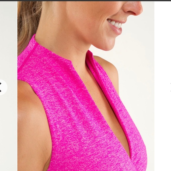 Lululemon Whisper Tank Heathered Paris Pink - Picture 3 of 8